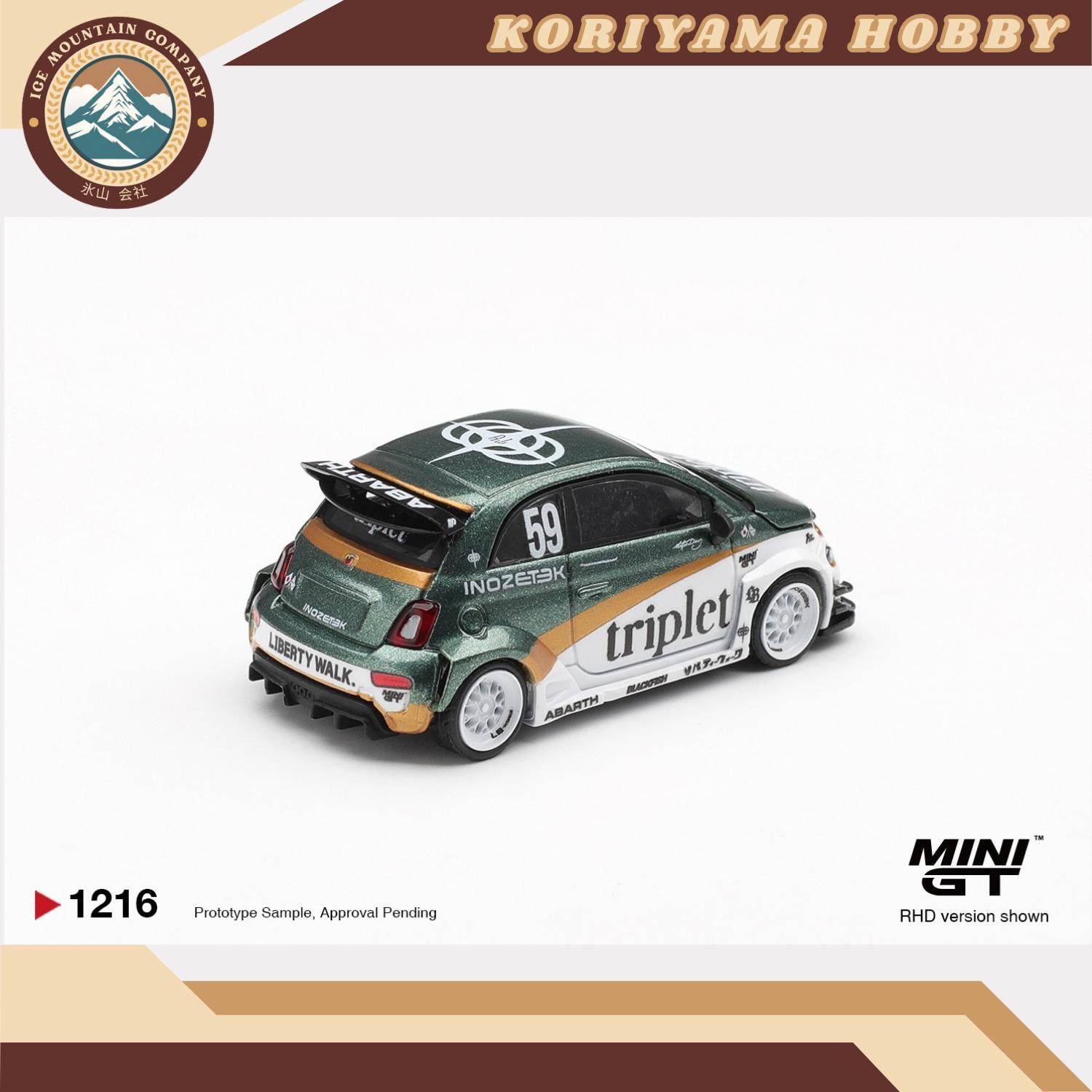 Mini GT 1216 Abarth 595 LB-WORKS  TY Edition MiniGT