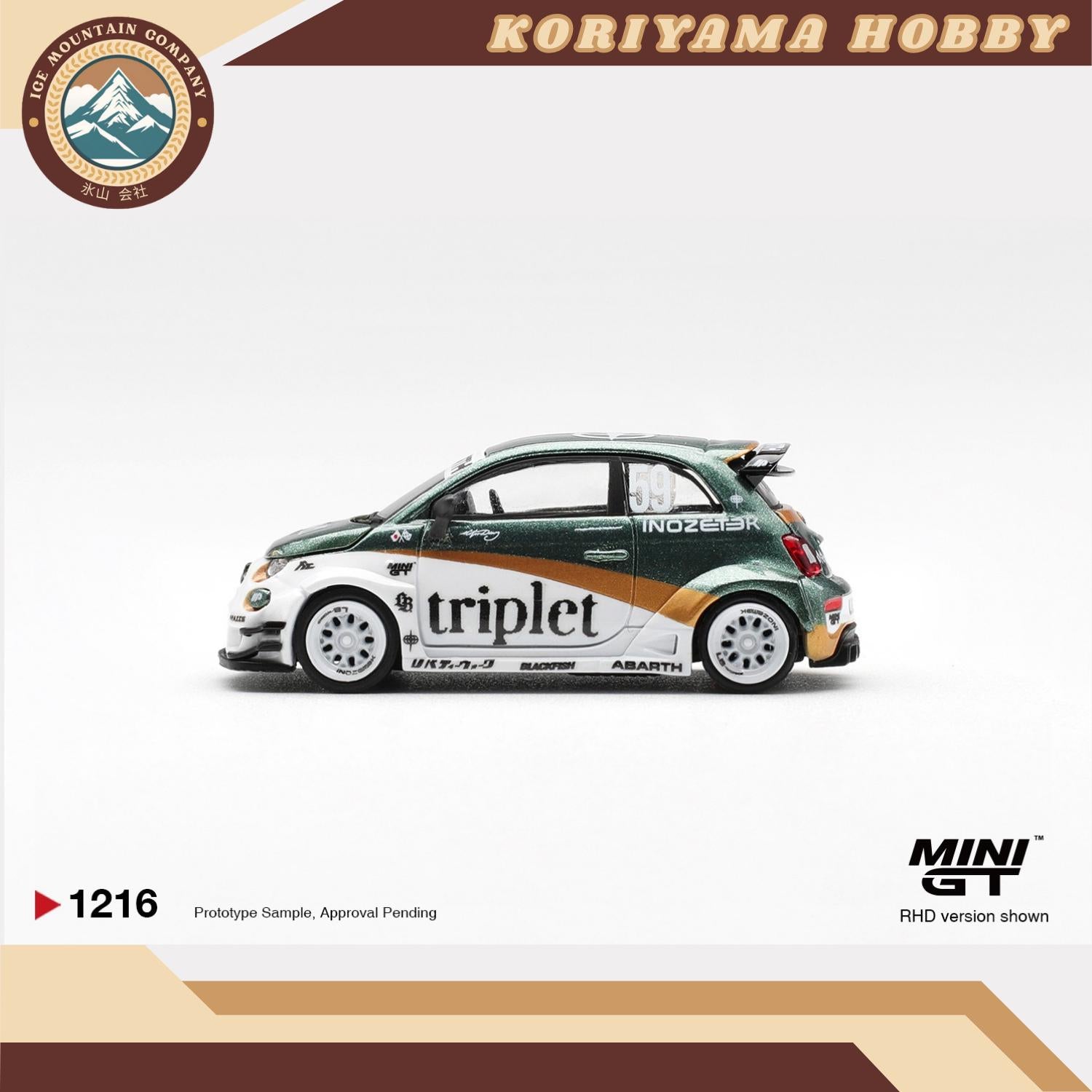 Mini GT 1216 Abarth 595 LB-WORKS  TY Edition MiniGT