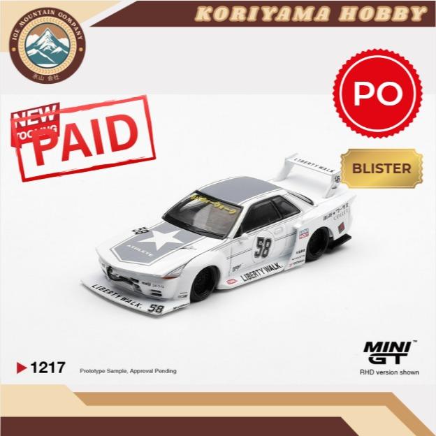 Mini GT 1217 Nissan GT-R32 LB-Kaido Works TAS 2025 Box / Blister packaging MiniGT