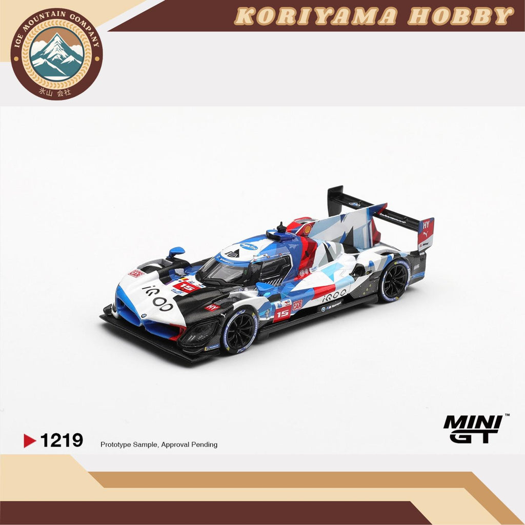 Mini GT 1219 BMW M Hybrid V8 Hypercar #15 BMW M TEAM WRT 2024 Le Mans 24 Hrs MiniGT