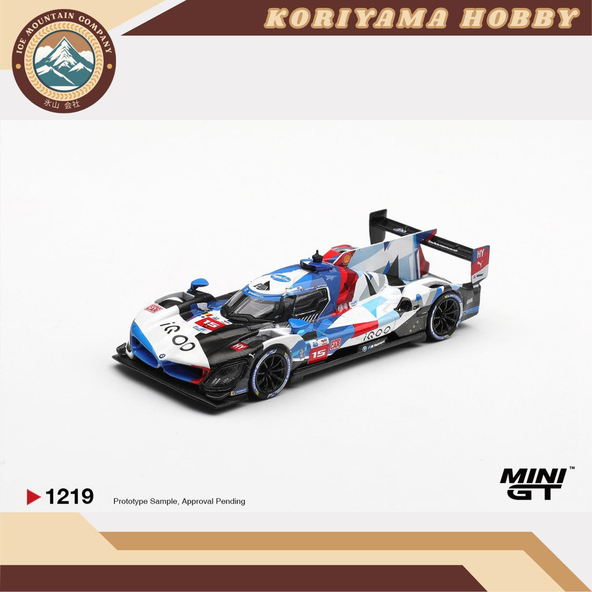 Mini GT 1219 BMW M Hybrid V8 Hypercar #15 BMW M TEAM WRT 2024 Le Mans 24 Hrs MiniGT
