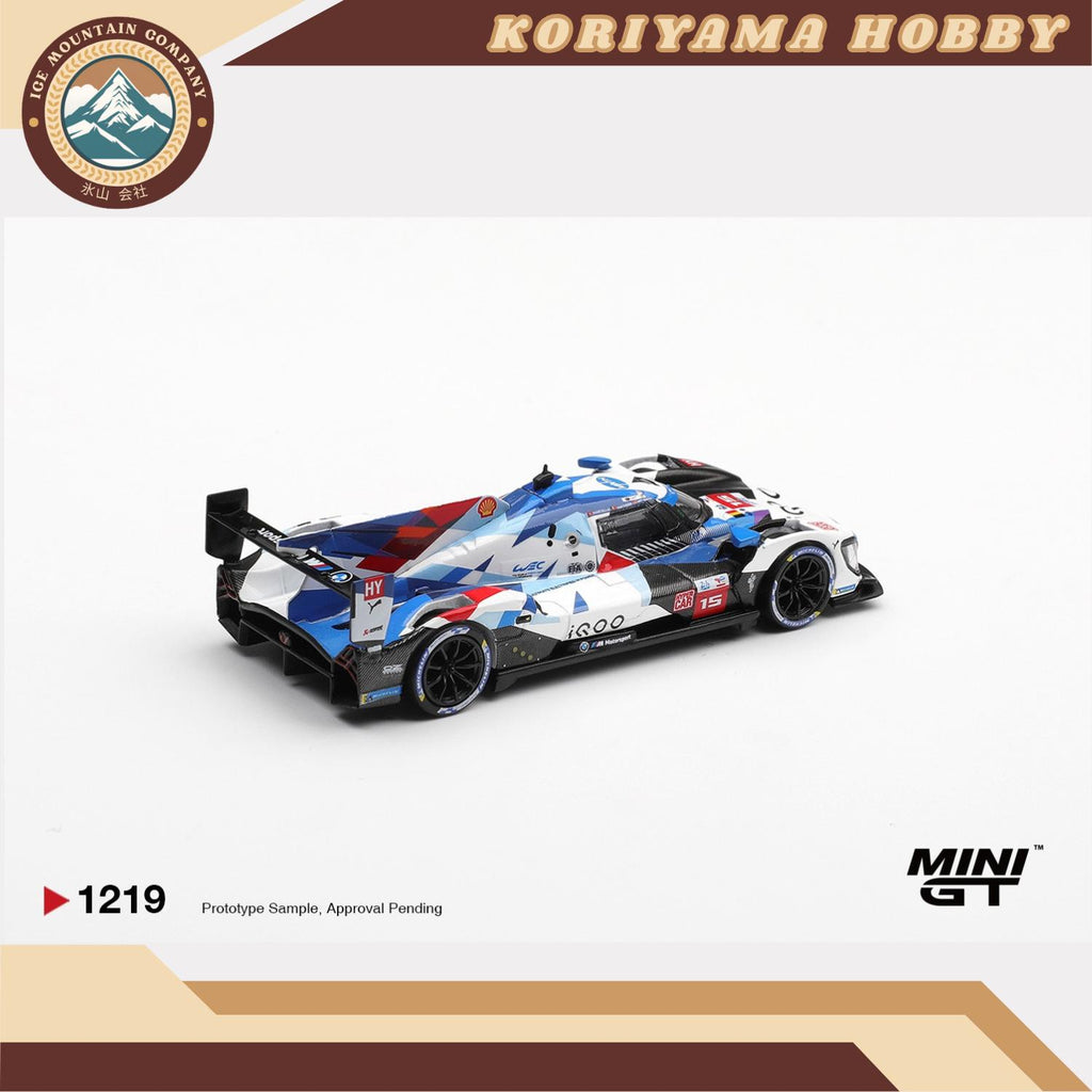 Mini GT 1219 BMW M Hybrid V8 Hypercar #15 BMW M TEAM WRT 2024 Le Mans 24 Hrs MiniGT