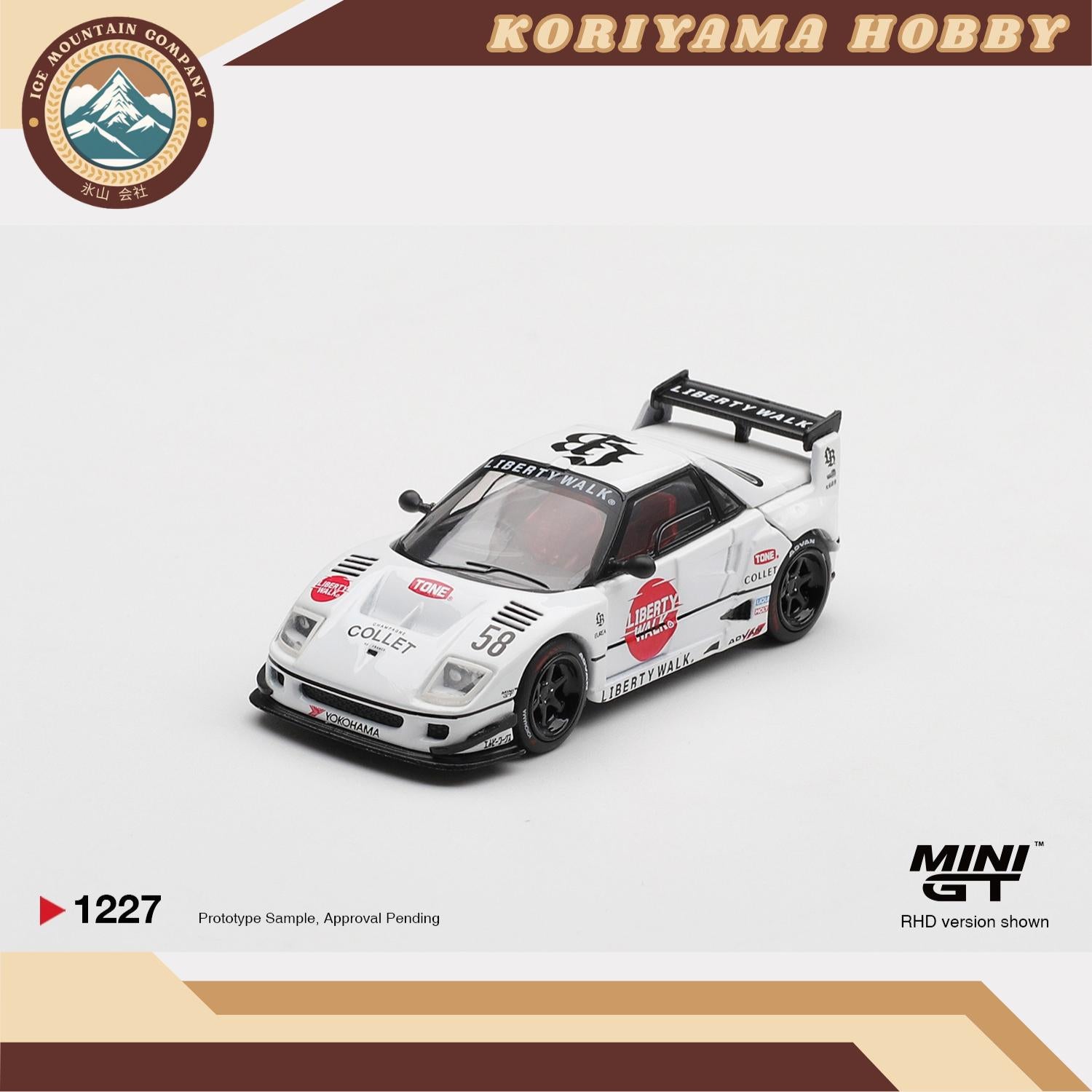 Mini GT 1227 Mazda AZ-1 Liberty Walk LB40 LB-Hinomaru MiniGT