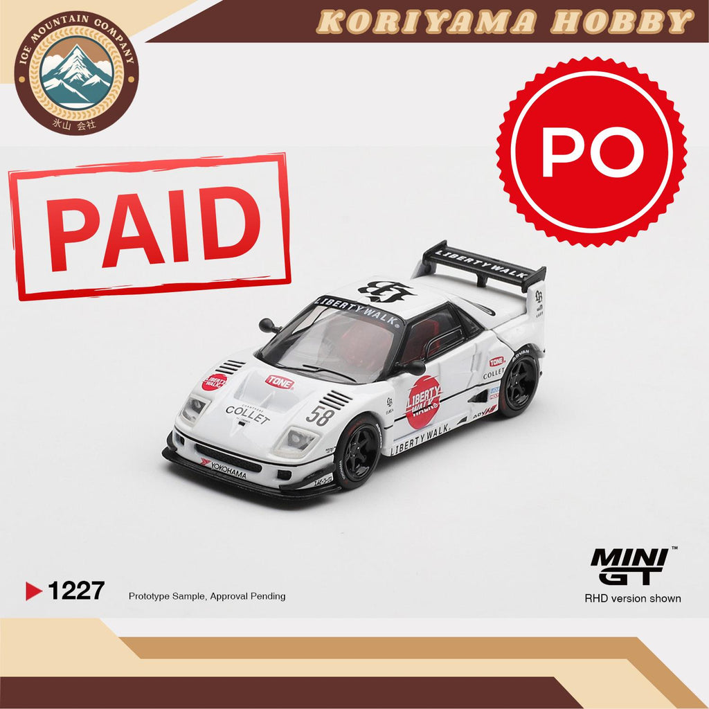 Mini GT 1227 Mazda AZ-1 Liberty Walk LB40 LB-Hinomaru MiniGT