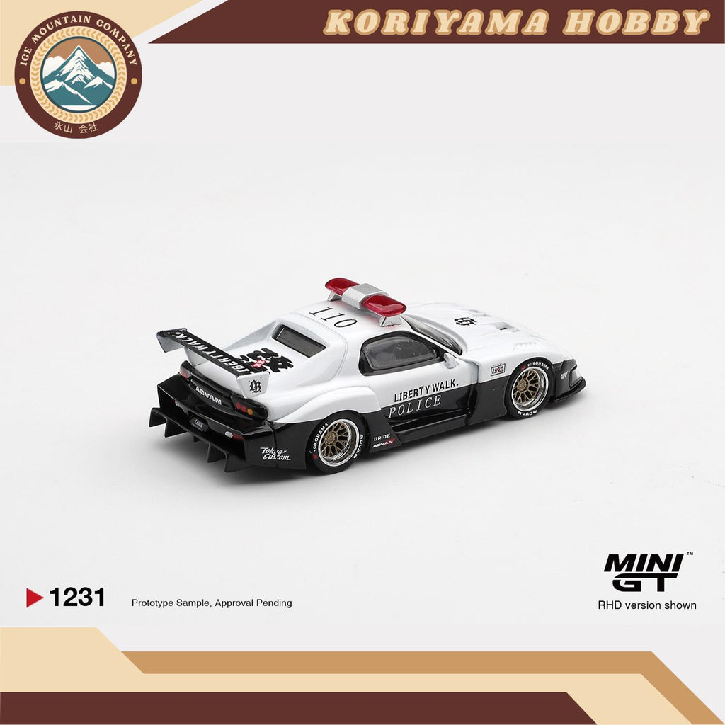 Mini GT 1231 MAZDA RX-7 LB-Super Silhouette Police  MiniGT