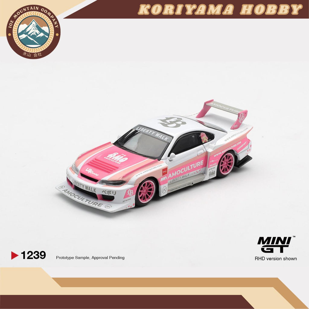 Mini GT 1239 Nissan SILVIA (S15) LB-Super Silhouette AMOCULTURE Box / Blister Packaging MiniGT