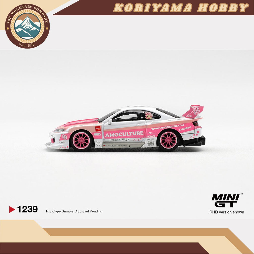Mini GT 1239 Nissan SILVIA (S15) LB-Super Silhouette AMOCULTURE Box / Blister Packaging MiniGT