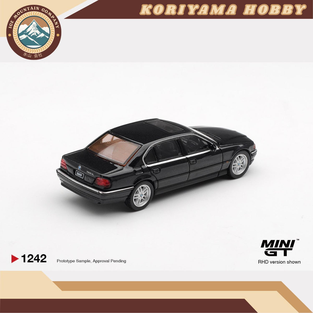 Mini GT 1242 BMW 750IL Black Sapphire MiniGT