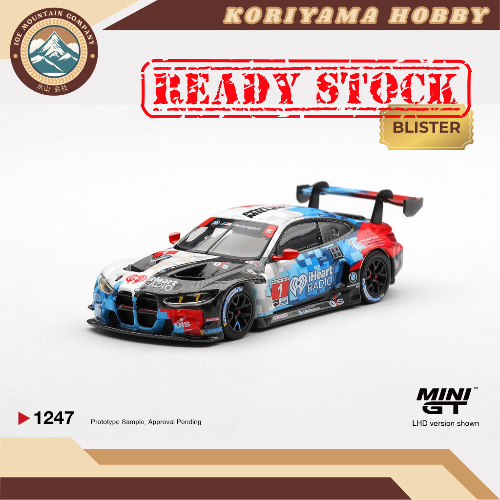 Mini GT 1247 BMW M4 GT3 EVO #1 Paul Miller Racing 2025 IMSA Daytona 24 Hrs Box / Blister Packaging MiniGT