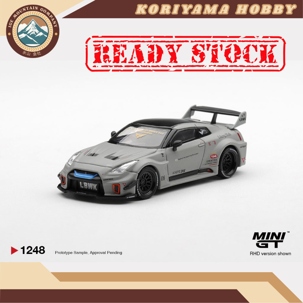 Mini GT 1248 NISSAN LB-Silhouette WORKS GT 35GT-RR Ver.1 Matt Grey MiniGT