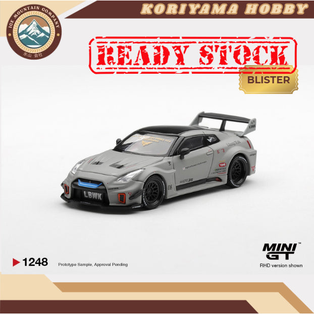 Mini GT 1248 NISSAN LB-Silhouette WORKS GT 35GT-RR Ver.1 Matt Grey MiniGT