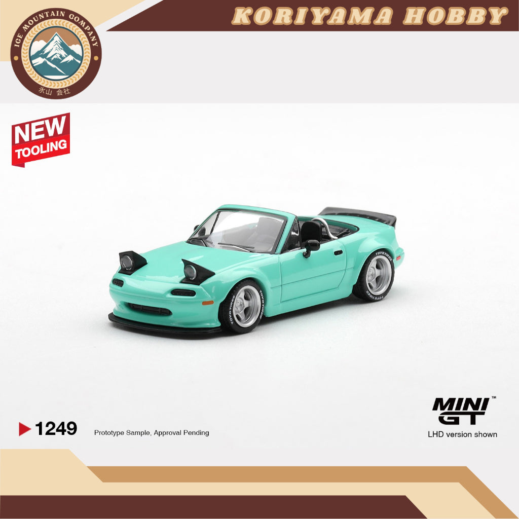 Mini GT 1249 Mazda MX-5 (NA) Pandem Mint Green MiniGT