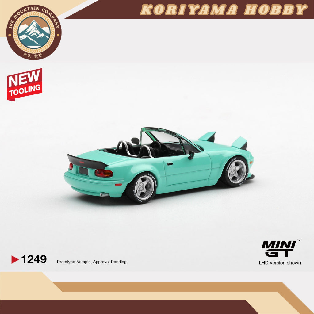 Mini GT 1249 Mazda MX-5 (NA) Pandem Mint Green MiniGT