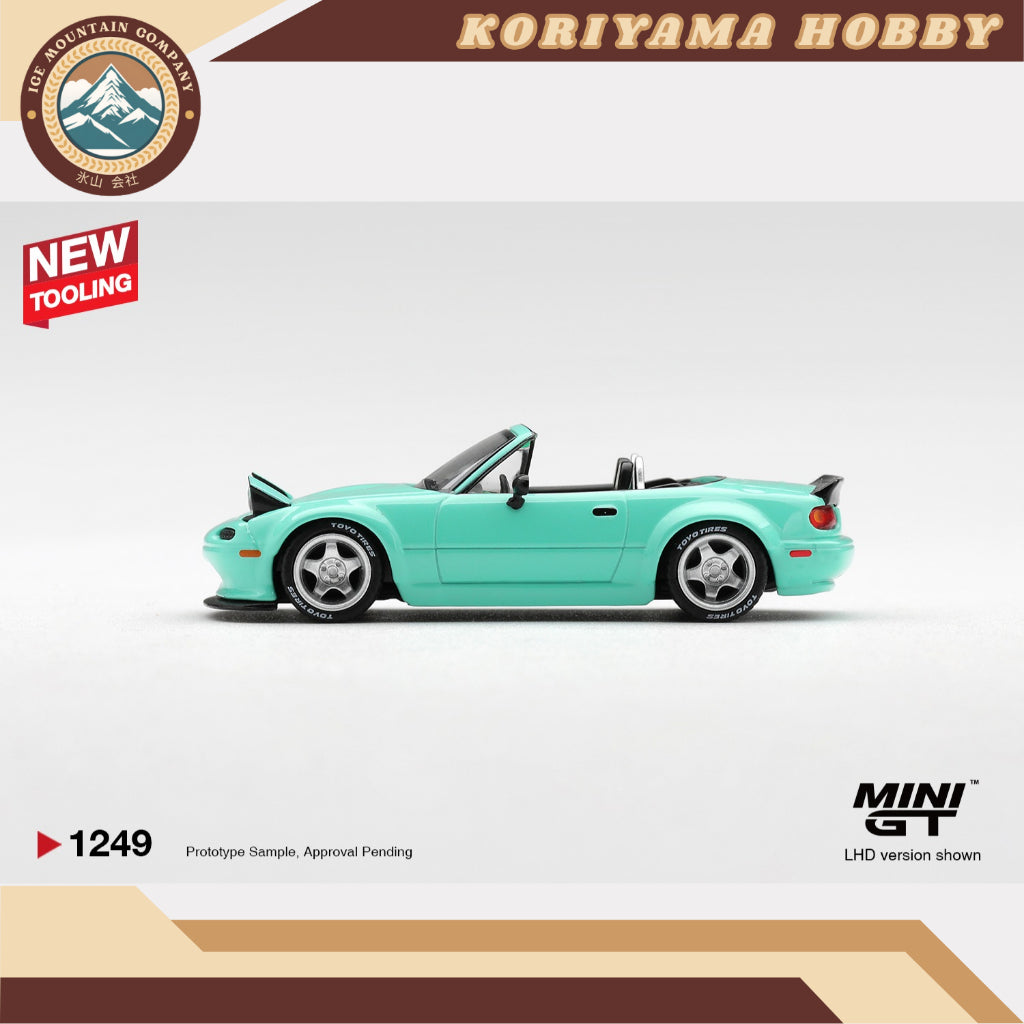 Mini GT 1249 Mazda MX-5 (NA) Pandem Mint Green MiniGT