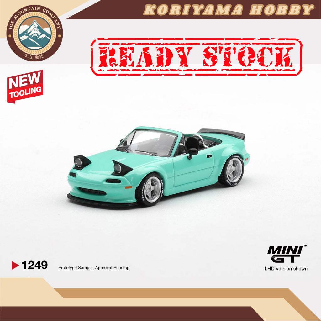 Mini GT 1249 Mazda MX-5 (NA) Pandem Mint Green MiniGT