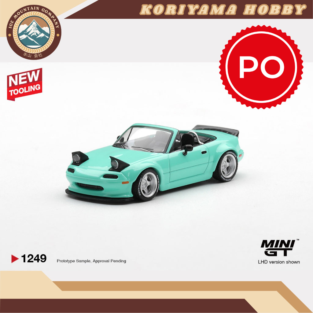 Mini GT 1249 Mazda MX-5 (NA) Pandem Mint Green MiniGT