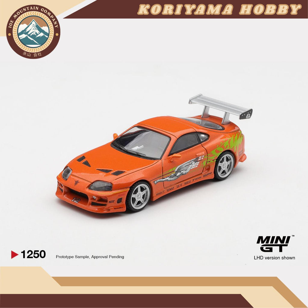 Mini GT 1250 "Toyota Supra BOMEX" "The Fast and the Furious" Brian O'Conner / Blister Packaging MiniGT