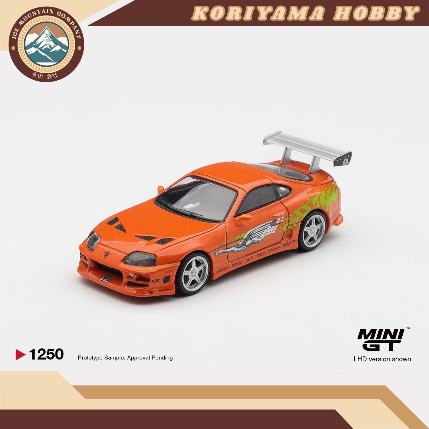 Mini GT 1250 "Toyota Supra BOMEX" "The Fast and the Furious" Brian O'Conner / Blister Packaging MiniGT