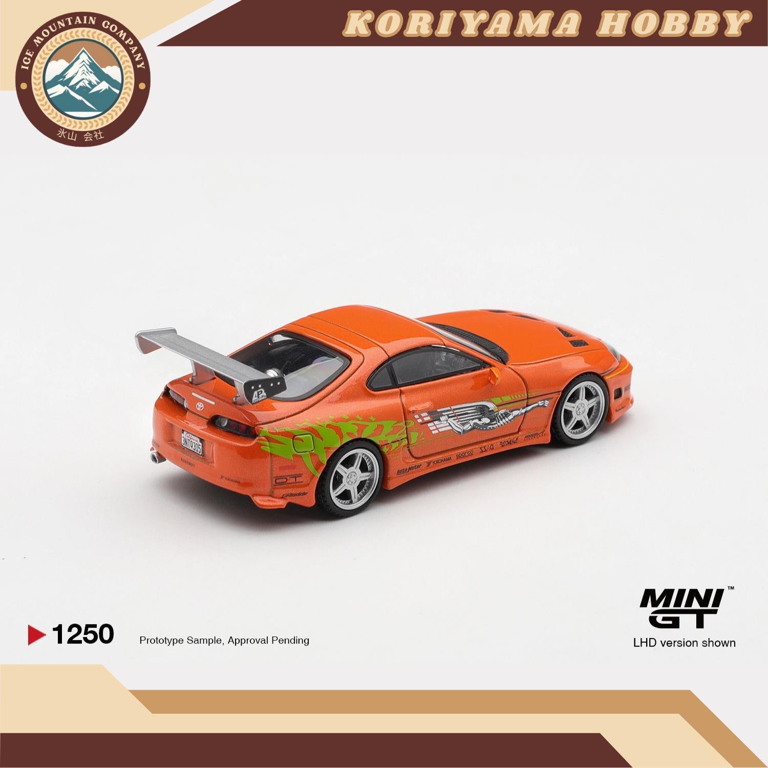 Mini GT 1250 "Toyota Supra BOMEX" "The Fast and the Furious" Brian O'Conner / Blister Packaging MiniGT