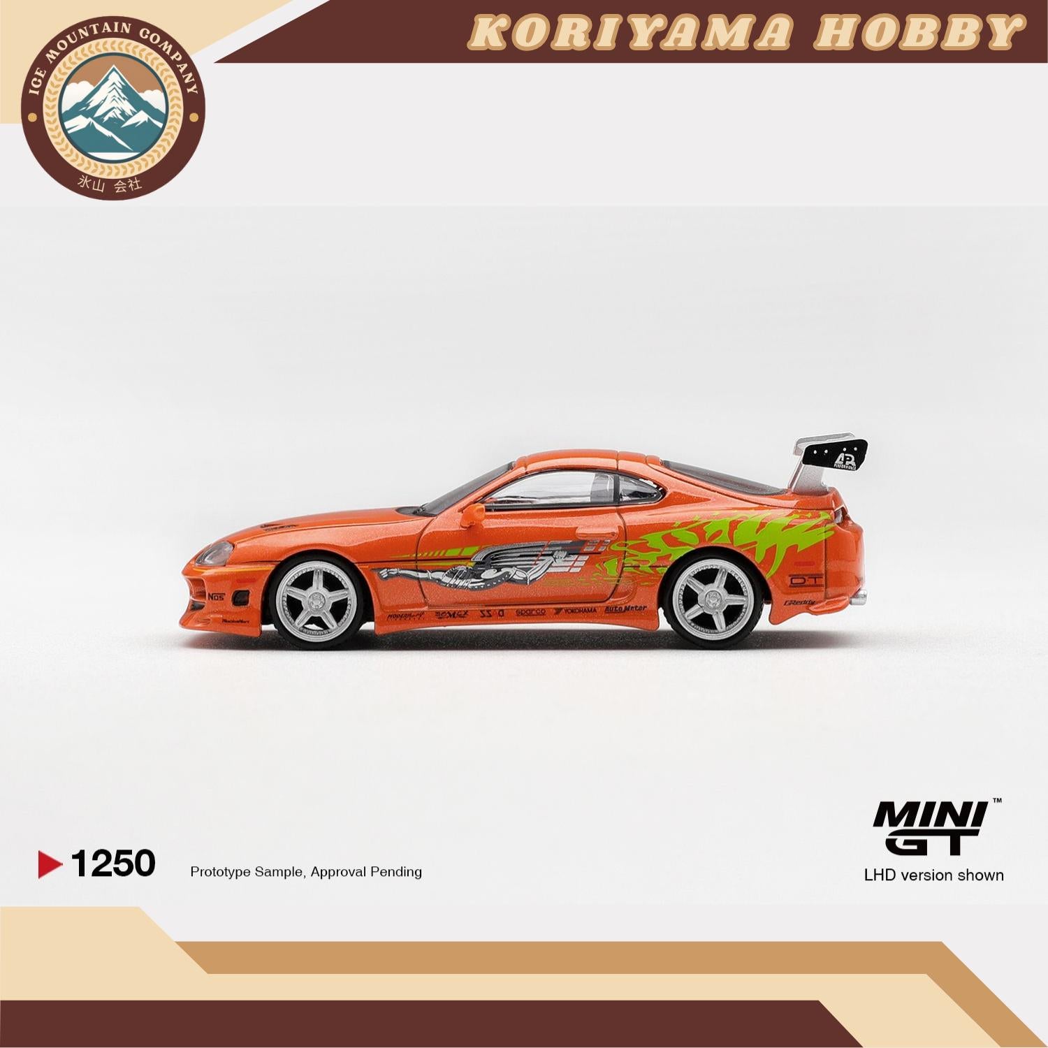 Mini GT 1250 "Toyota Supra BOMEX" "The Fast and the Furious" Brian O'Conner / Blister Packaging MiniGT