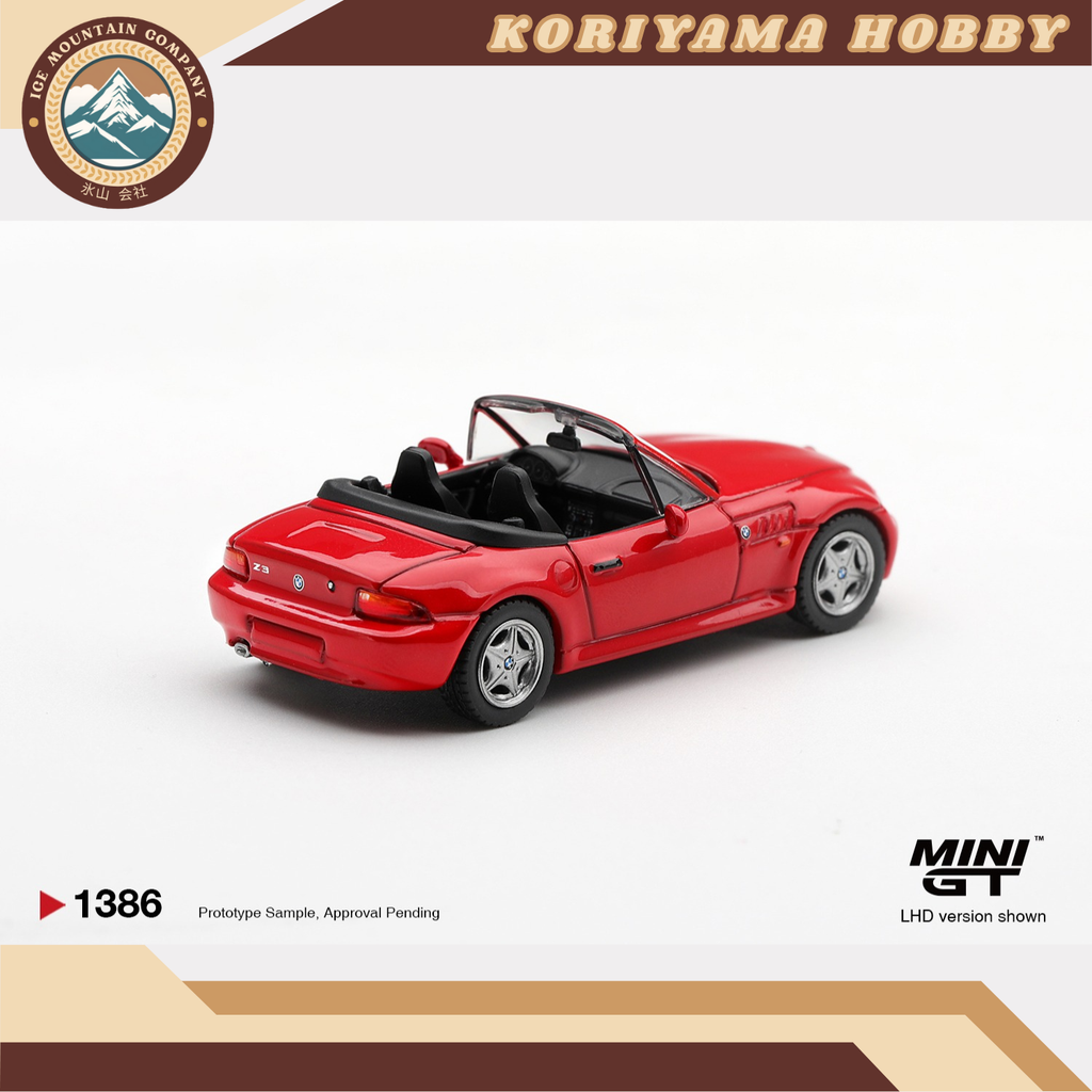 Mini GT 1386 BMW Z3 Hellrot MiniGT