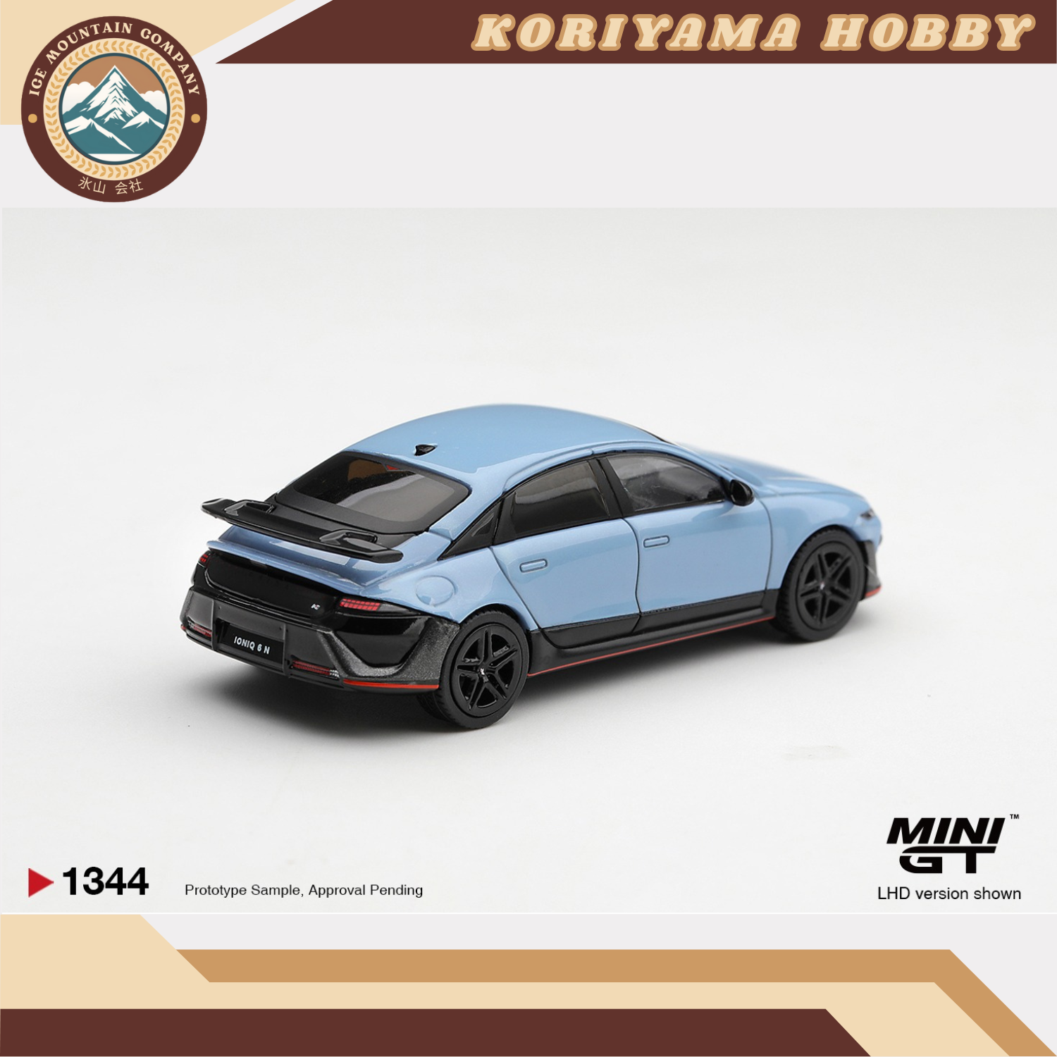 Mini GT 1344 Hyundai Ioniq 6 N Performance Blue Pearl MiniGT