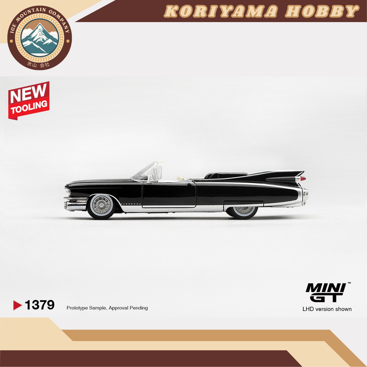 Mini GT 1379 Cadillac Eldorado Biarritz 1959 Black MiniGT