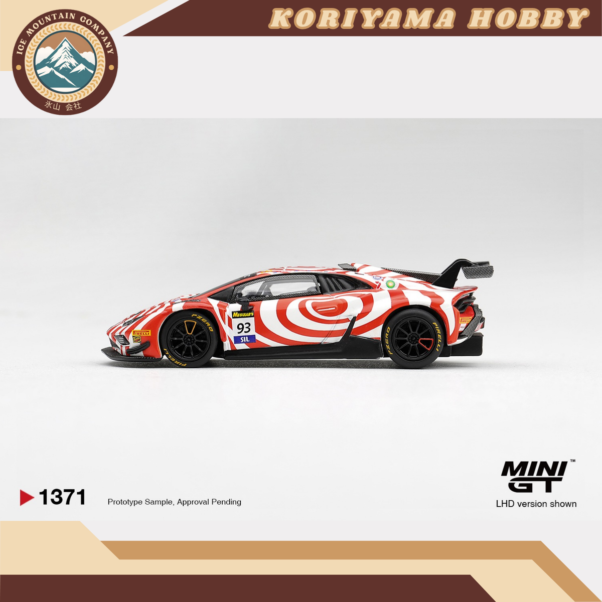 Mini GT 1371 Lamborghini Huracan GT3 EVO2 #93 Wall Racing 2025 Bathurst 12 hrs MiniGT