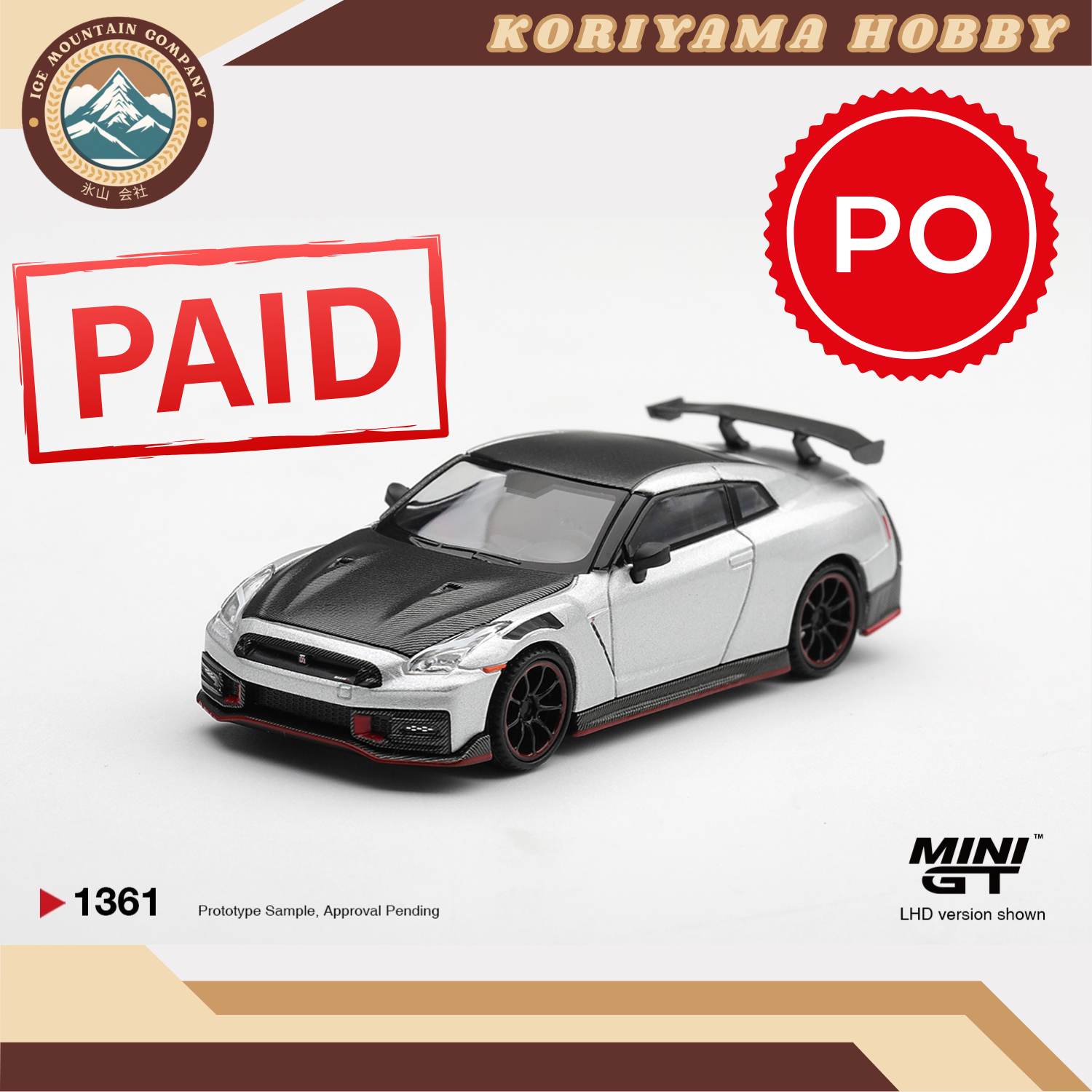 Mini GT 1361 Nissan GT-R NISMO 2024 Silver MiniGT