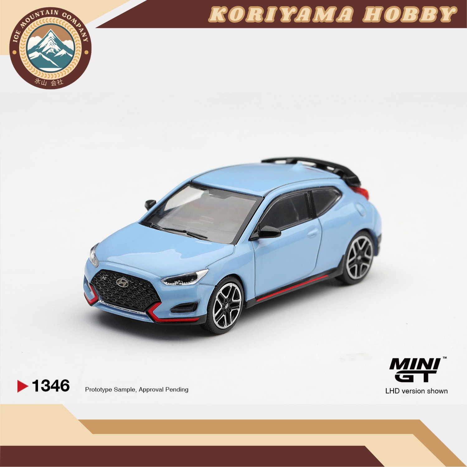 Mini GT 1346 Hyundai Veloster N Performance Blue MiniGT