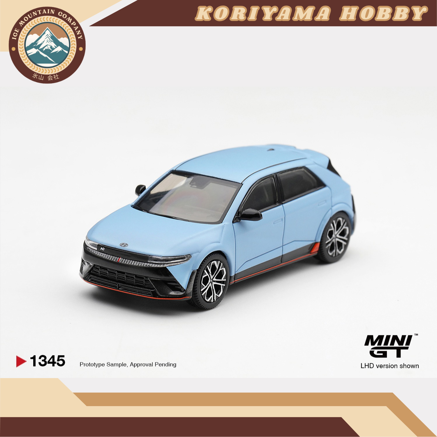 Mini GT 1345 Hyundai Ioniq 5 N Performance Blue Matt MiniGT