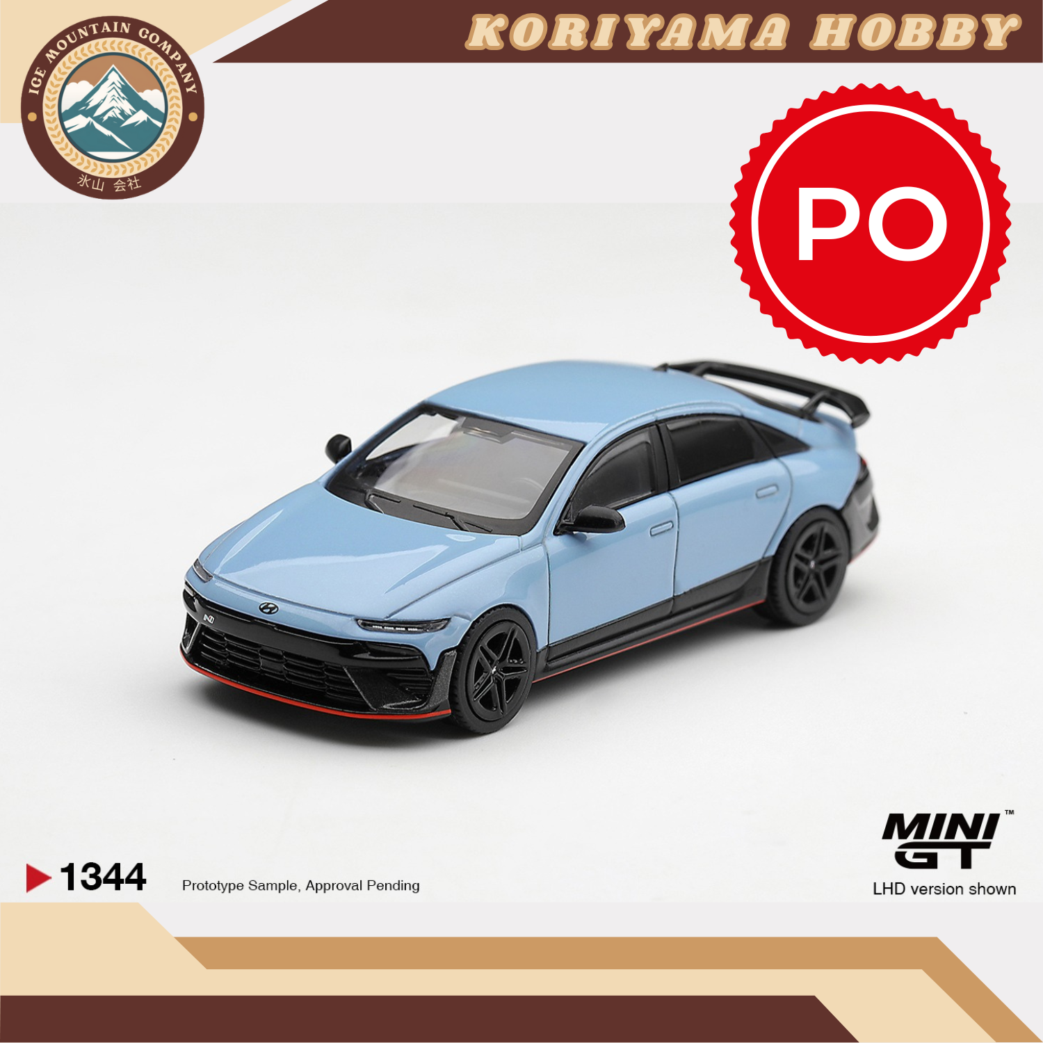 Mini GT 1344 Hyundai Ioniq 6 N Performance Blue Pearl MiniGT