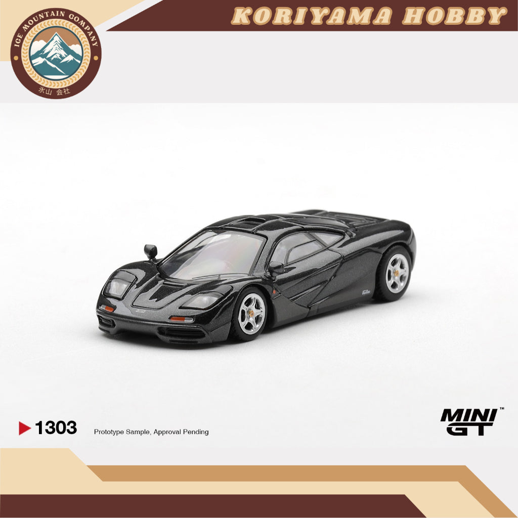 Mini GT 1303 McLaren F1 Blue Black Metallic MiniGT