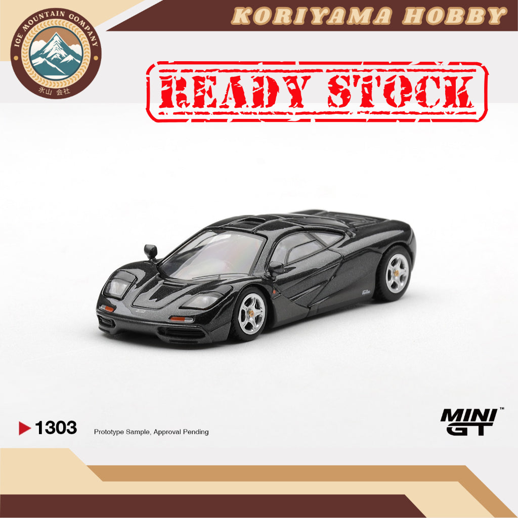 Mini GT 1303 McLaren F1 Blue Black Metallic MiniGT