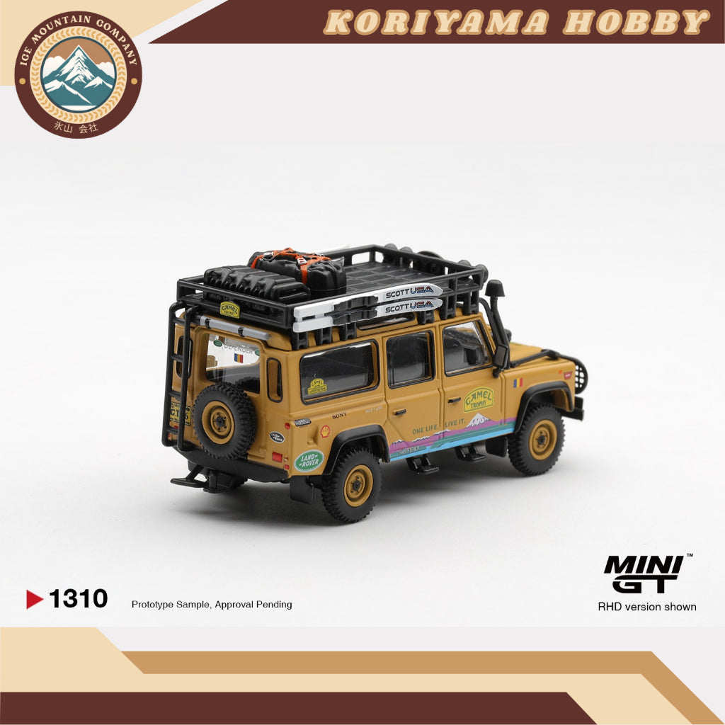 Mini GT 1310 Land Rover Defender 110 1998 Camel Trophy Tierra del Fuego CT.36 Romania MiniGT