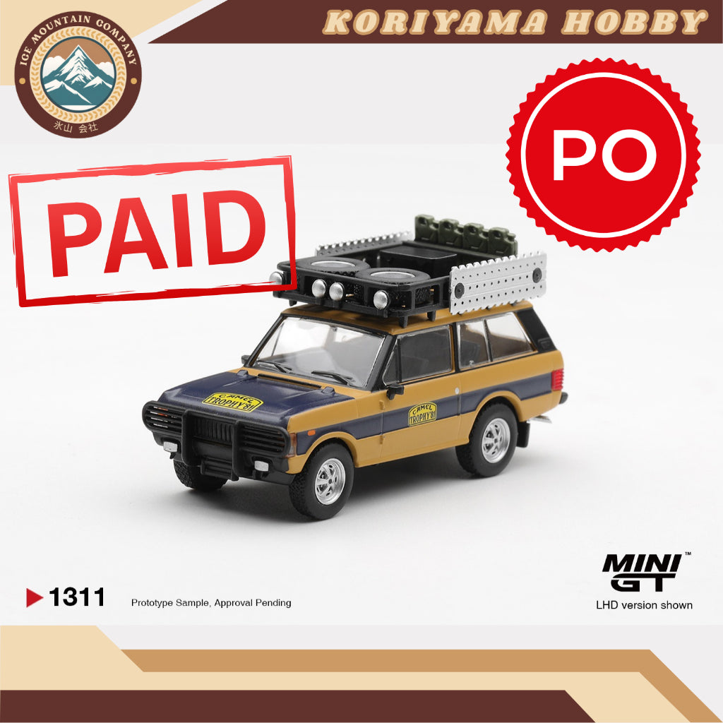 Mini GT 1311 Range Rover 1981 Camel Trophy Sumatra N.Sudmann & F.Hofmann MiniGT