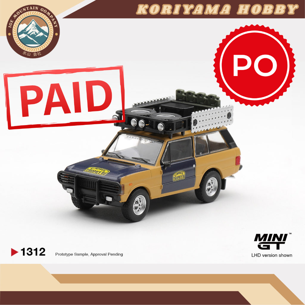 Mini GT 1312 Range Rover 1981 Camel Trophy Sumatra H.Fischer & W.Bays MiniGT