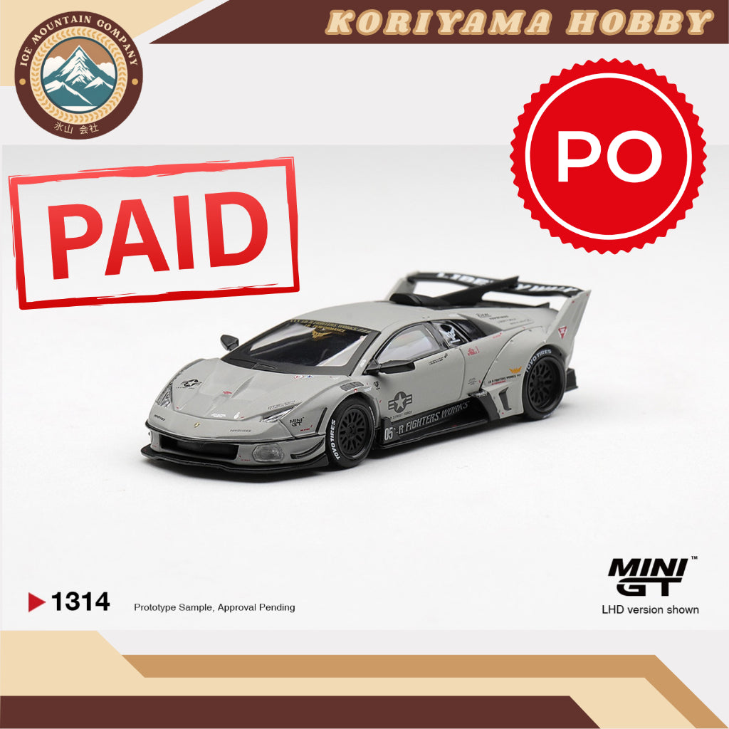 Mini GT 1314 Lamborghini LB-Silhouette WORKS MURCIELAGO GT Evo Fighter Box / Blister Packaging MiniGT