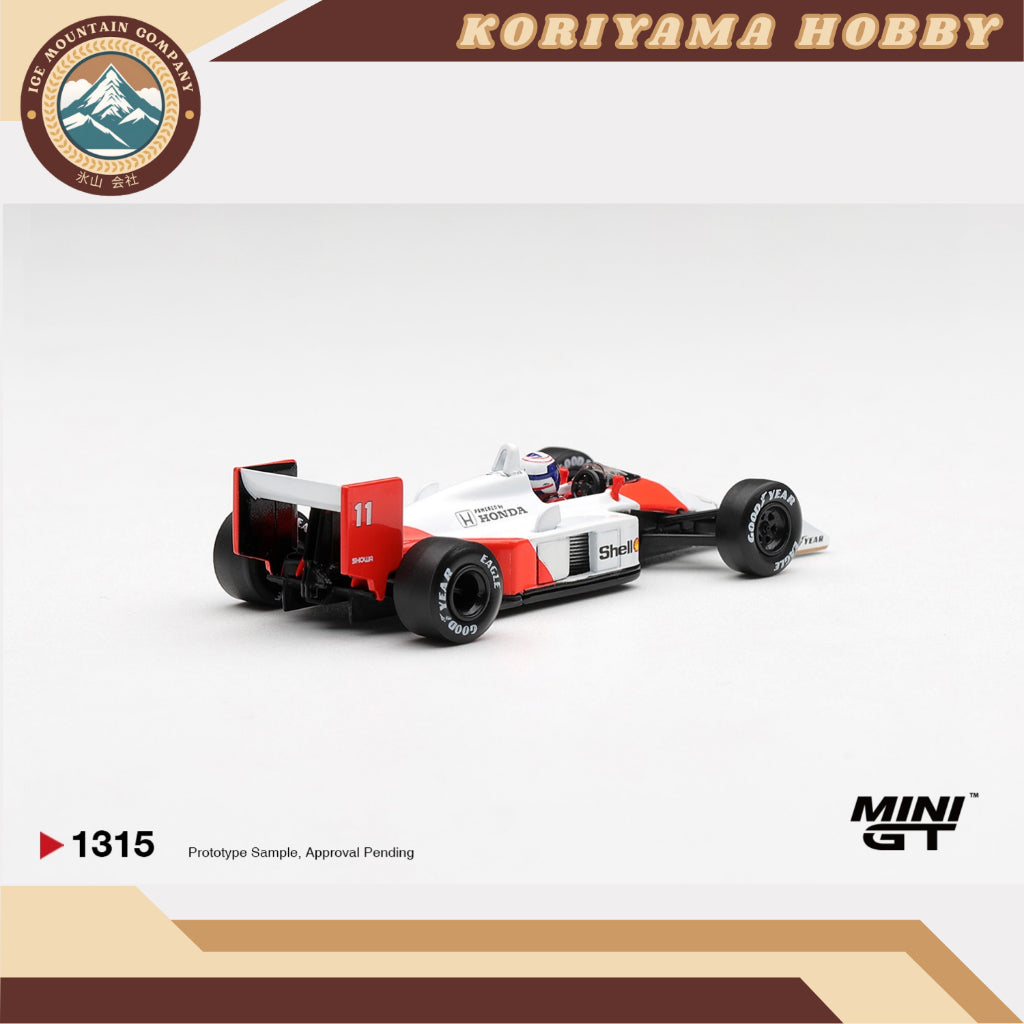 Mini GT 1315 McLaren MP4/4 #11 Alain Prost 1988 Canadian Grand Prix  2nd Place Box / Blister Packaging MiniGT