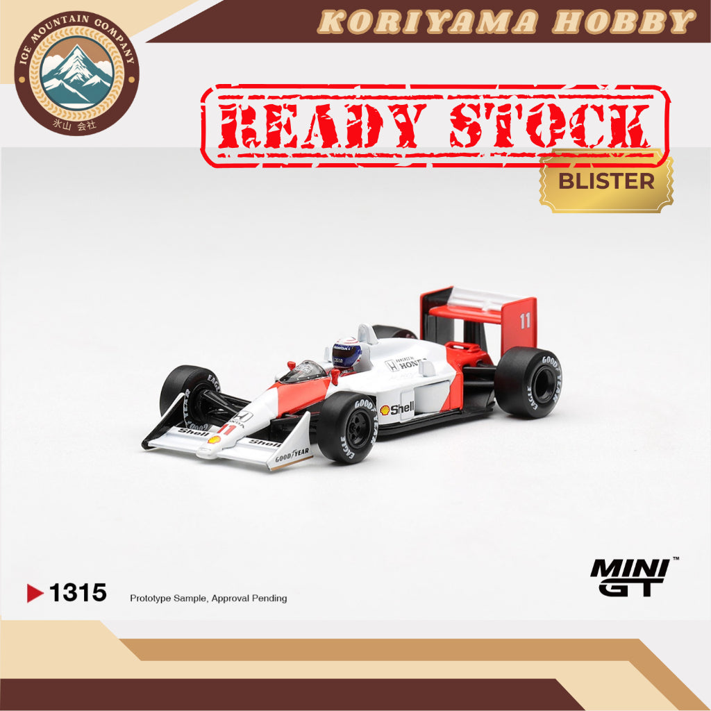 Mini GT 1315 McLaren MP4/4 #11 Alain Prost 1988 Canadian Grand Prix  2nd Place Box / Blister Packaging MiniGT