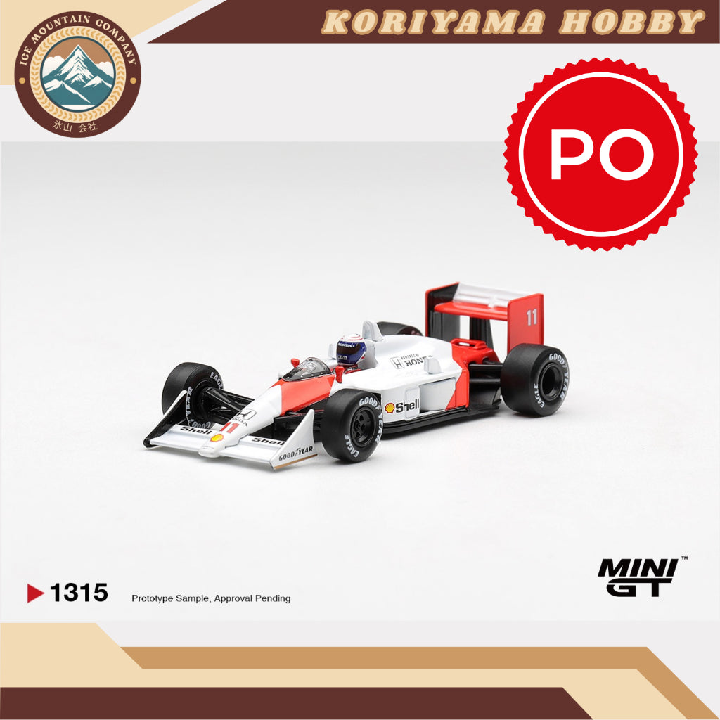 Mini GT 1315 McLaren MP4/4 #11 Alain Prost 1988 Canadian Grand Prix  2nd Place Box / Blister Packaging MiniGT