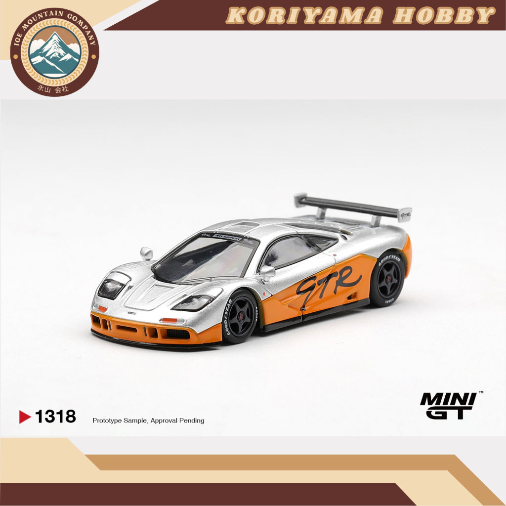 Mini GT 1318 McLaren F1 GTR 1995 Presentation MiniGT
