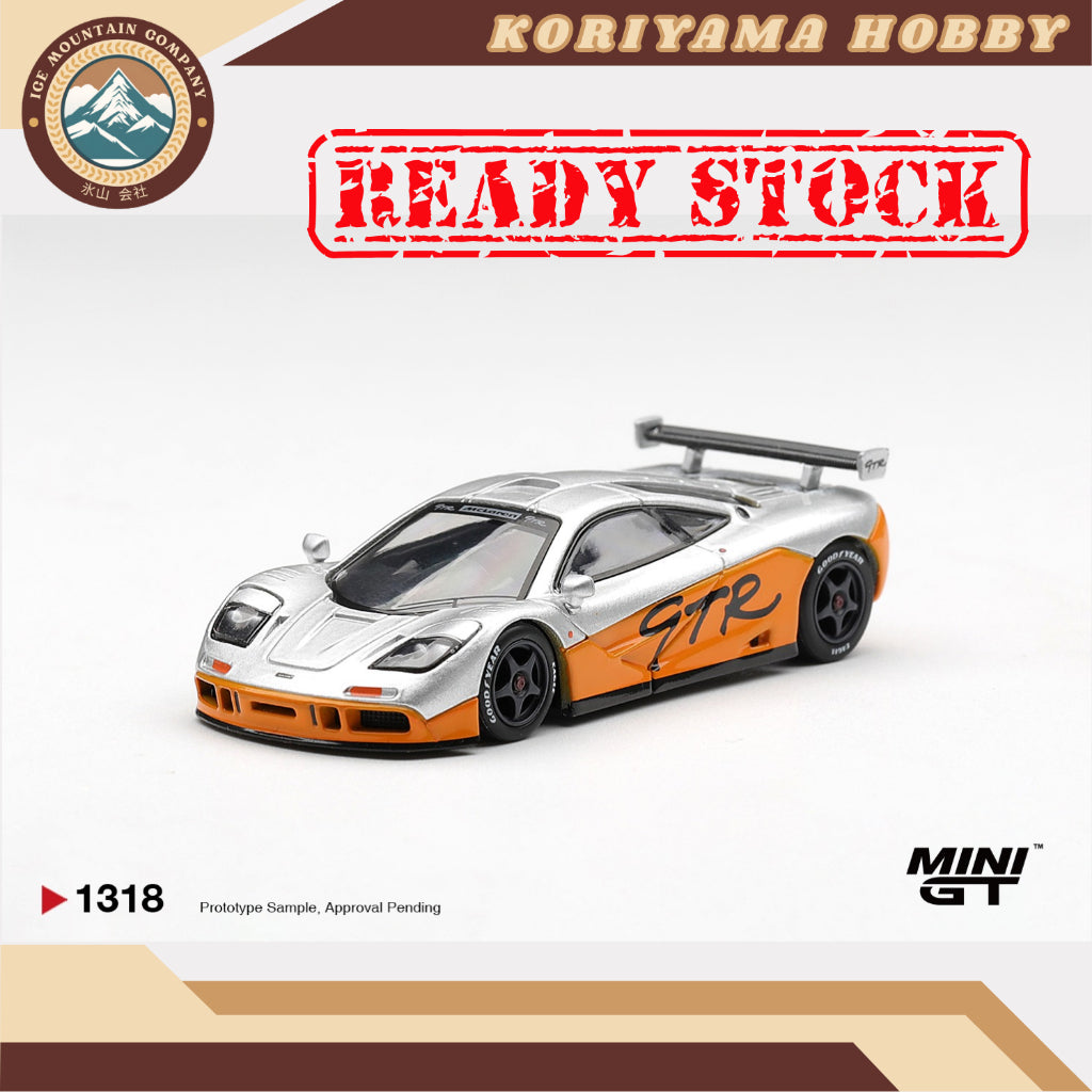 Mini GT 1318 McLaren F1 GTR 1995 Presentation MiniGT
