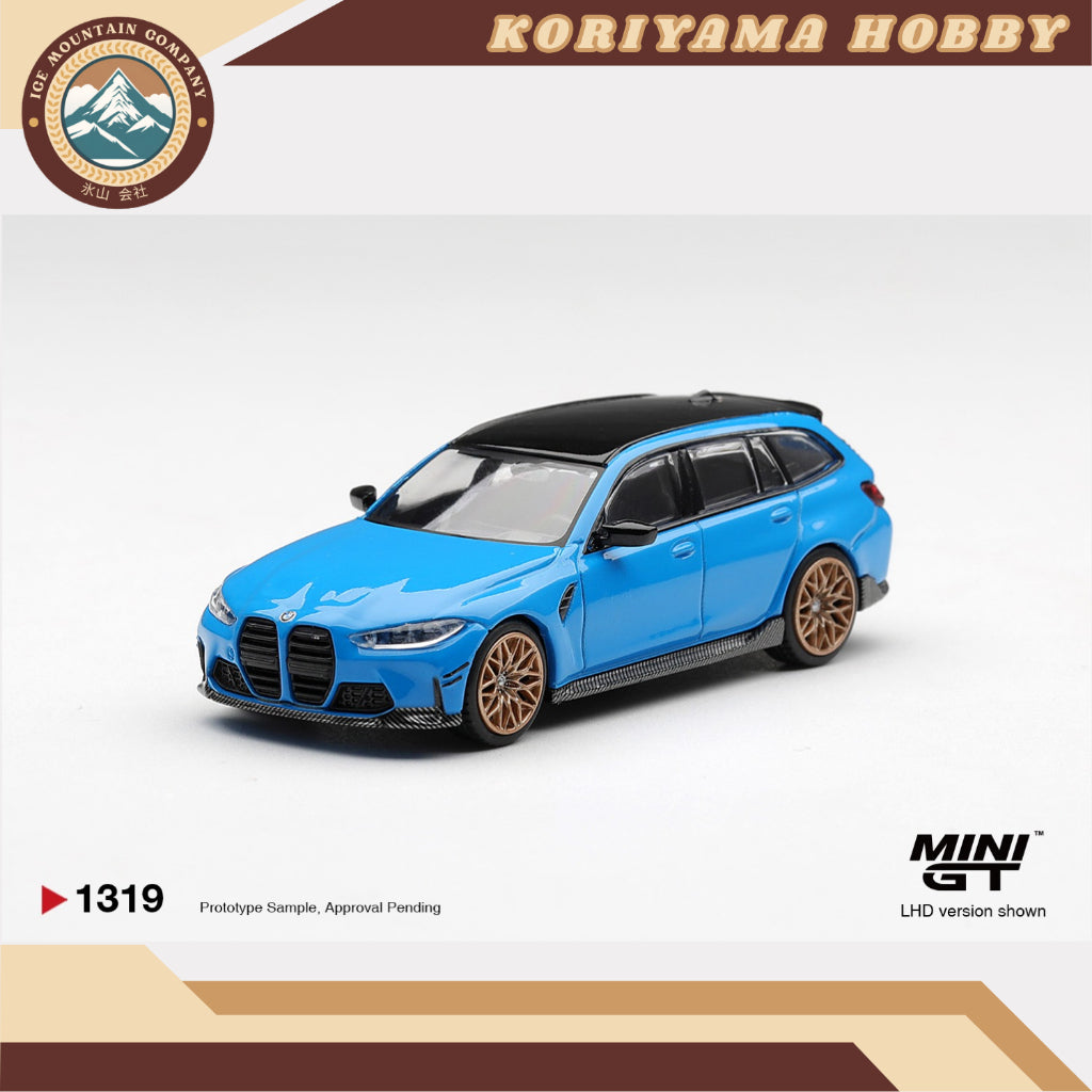 Mini GT 1319 BMW M3 M Performance Touring Riviera Blue MiniGT