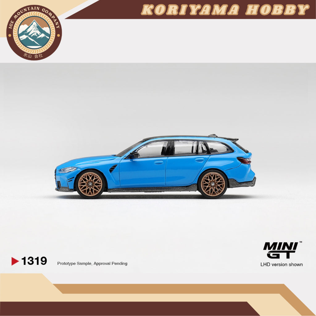 Mini GT 1319 BMW M3 M Performance Touring Riviera Blue MiniGT