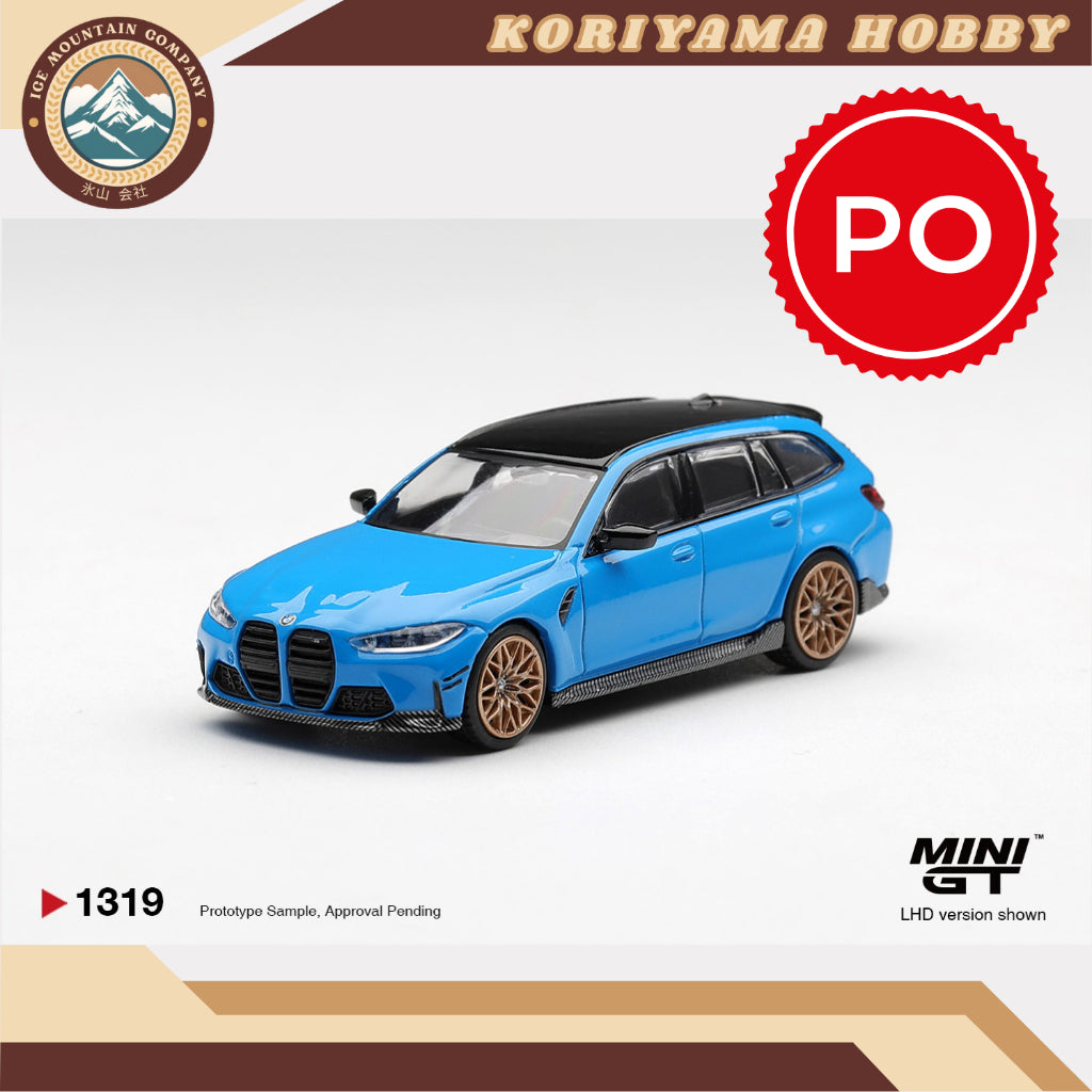 Mini GT 1319 BMW M3 M Performance Touring Riviera Blue MiniGT