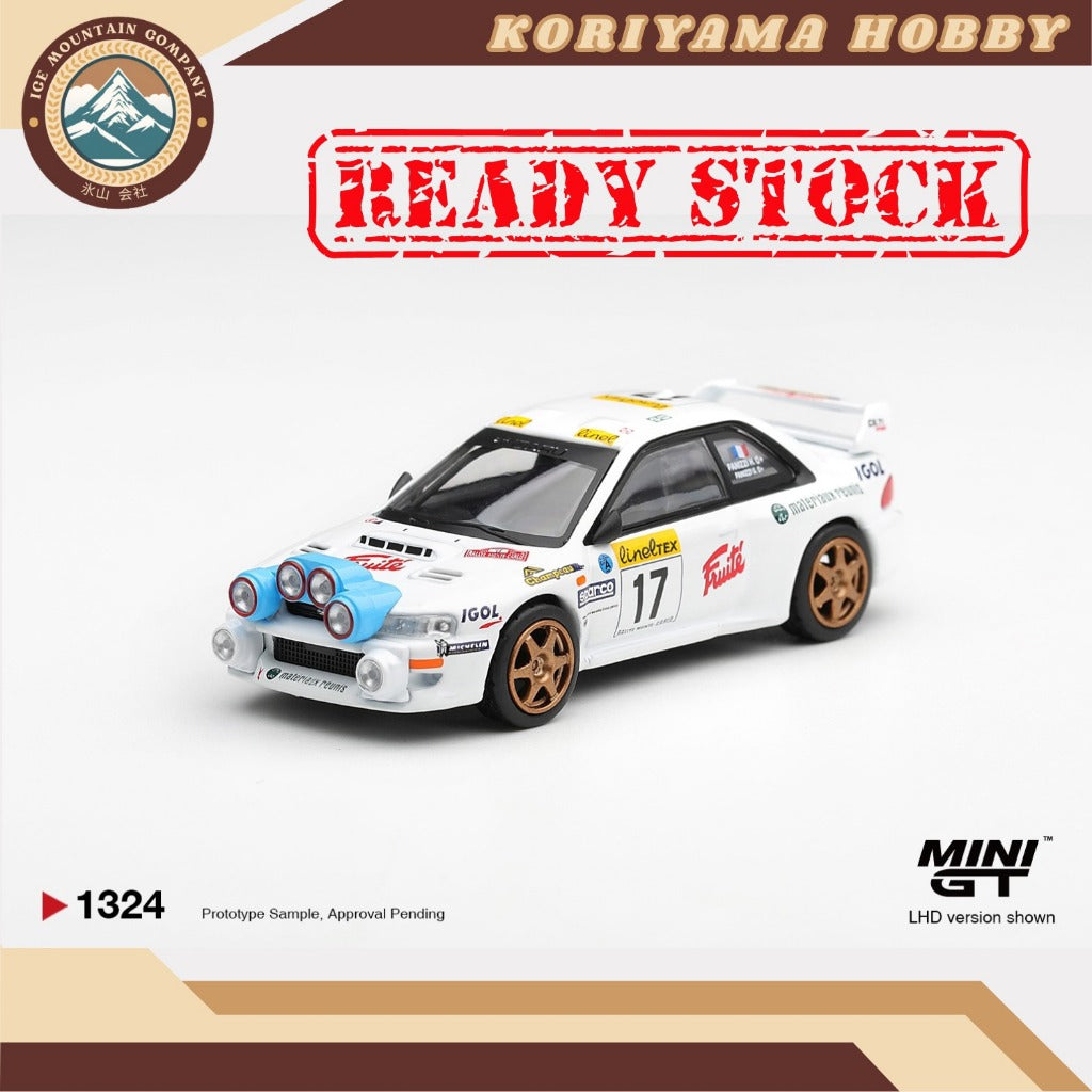 Mini GT 1324 Subaru Impreza WRC98 #17 1999 Rally Monte-Carlo MiniGT