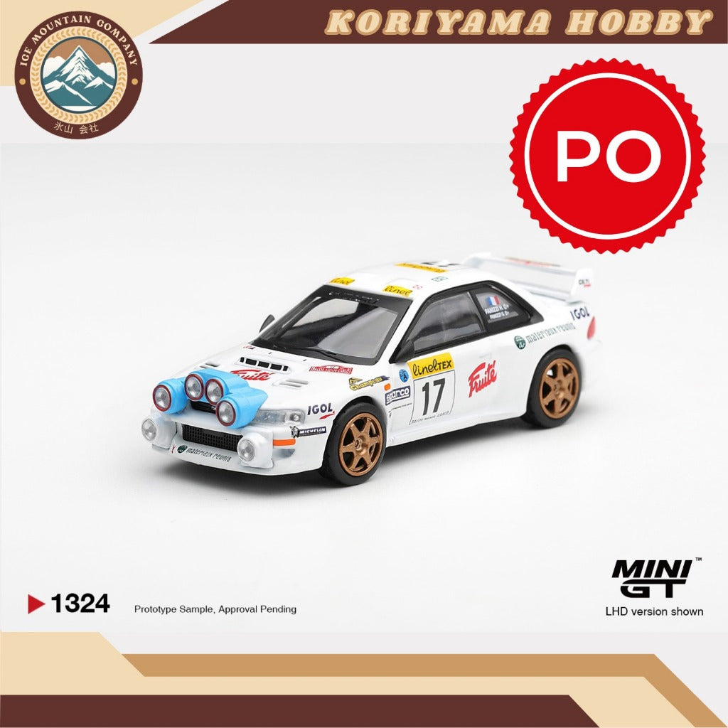 Mini GT 1324 Subaru Impreza WRC98 #17 1999 Rally Monte-Carlo MiniGT