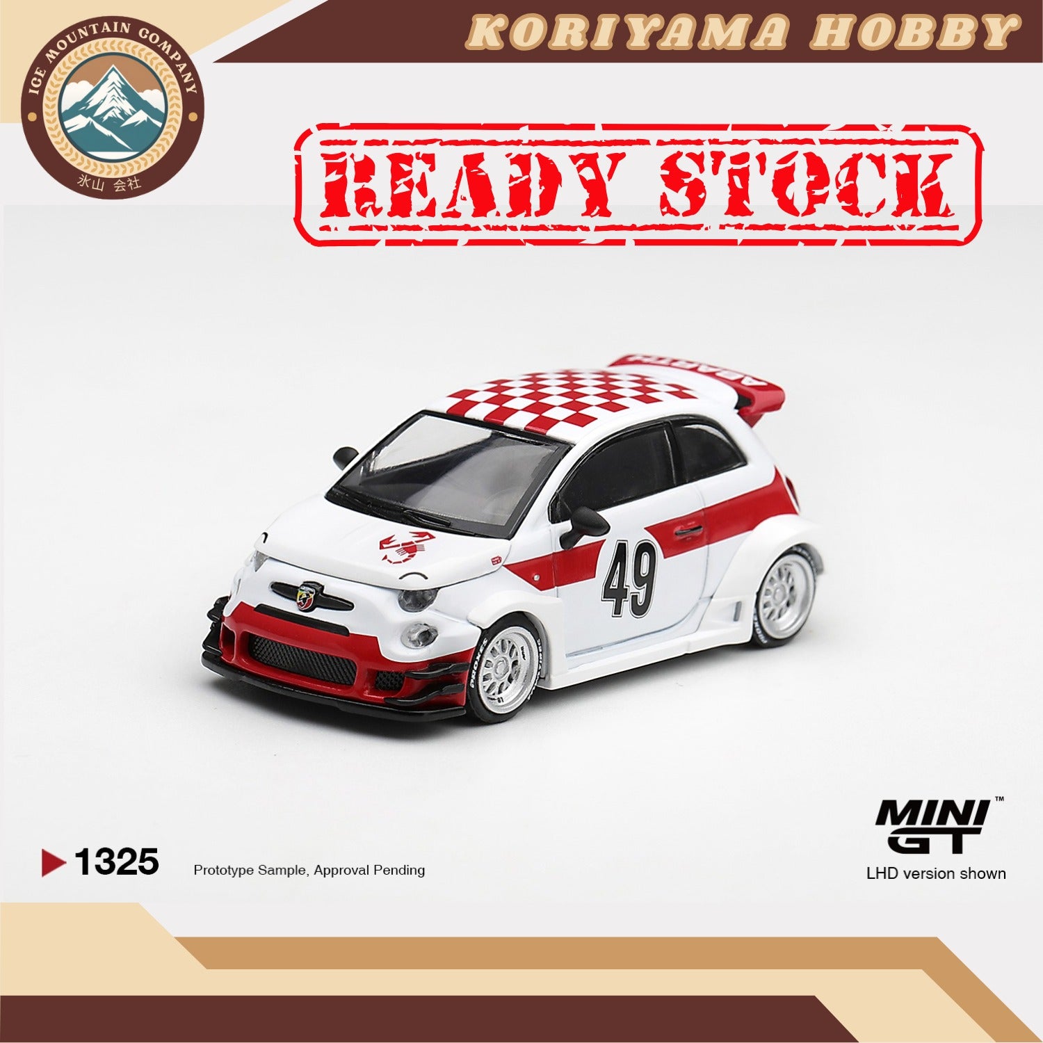 Mini GT 1325 Abarth 595 LB-WORKS x Abas Works 1000 TC Tribute MiniGT