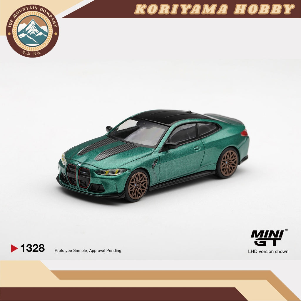 Mini GT 1328 BMW M4 CS Frozen Isle of Man Green Metallic MiniGT